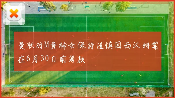 曼联对M费转会保持谨慎因西汉姆需在6月30日前筹款